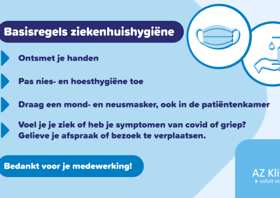 Code oranje luchtweginfecties + verplaatsen bezoek